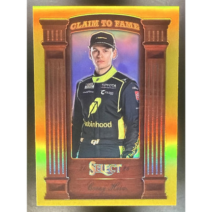 2026 Panini Select NASCAR Corey Heim #7 Claim to Fame Gold Prizms 2/10