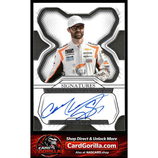 2023 Panini National Treasures #S-CLJ Corey LaJoie Signatures Silver #/10