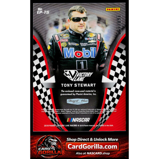 2018 Panini Victory Lane #EP-TS Tony Stewart Engineered to Perfection Gold #/199