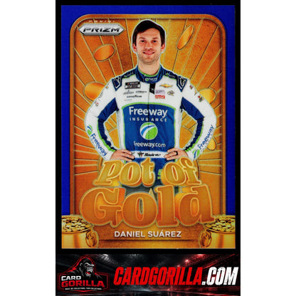 2024 Panini Prizm #19 Daniel Suarez Pot Of Gold Blue #/49