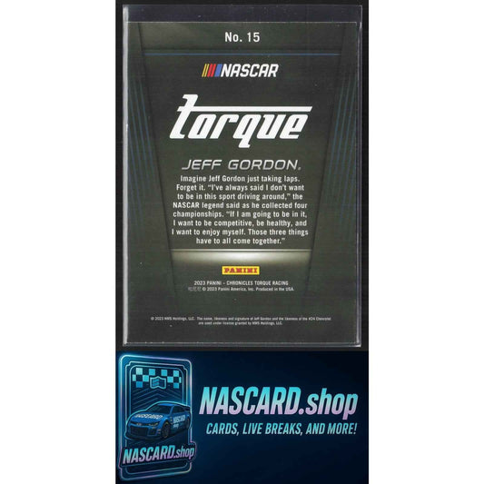 2023 Panini Chronicles #15 Jeff Gordon Torque Purple #/25