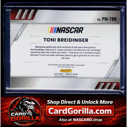 2026 Donruss #PM-TBR Toni Breidinger Pedal To The Metal Red