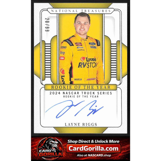 2025 National Treasures Layne Riggs Rookie Of The Year Auto #/99