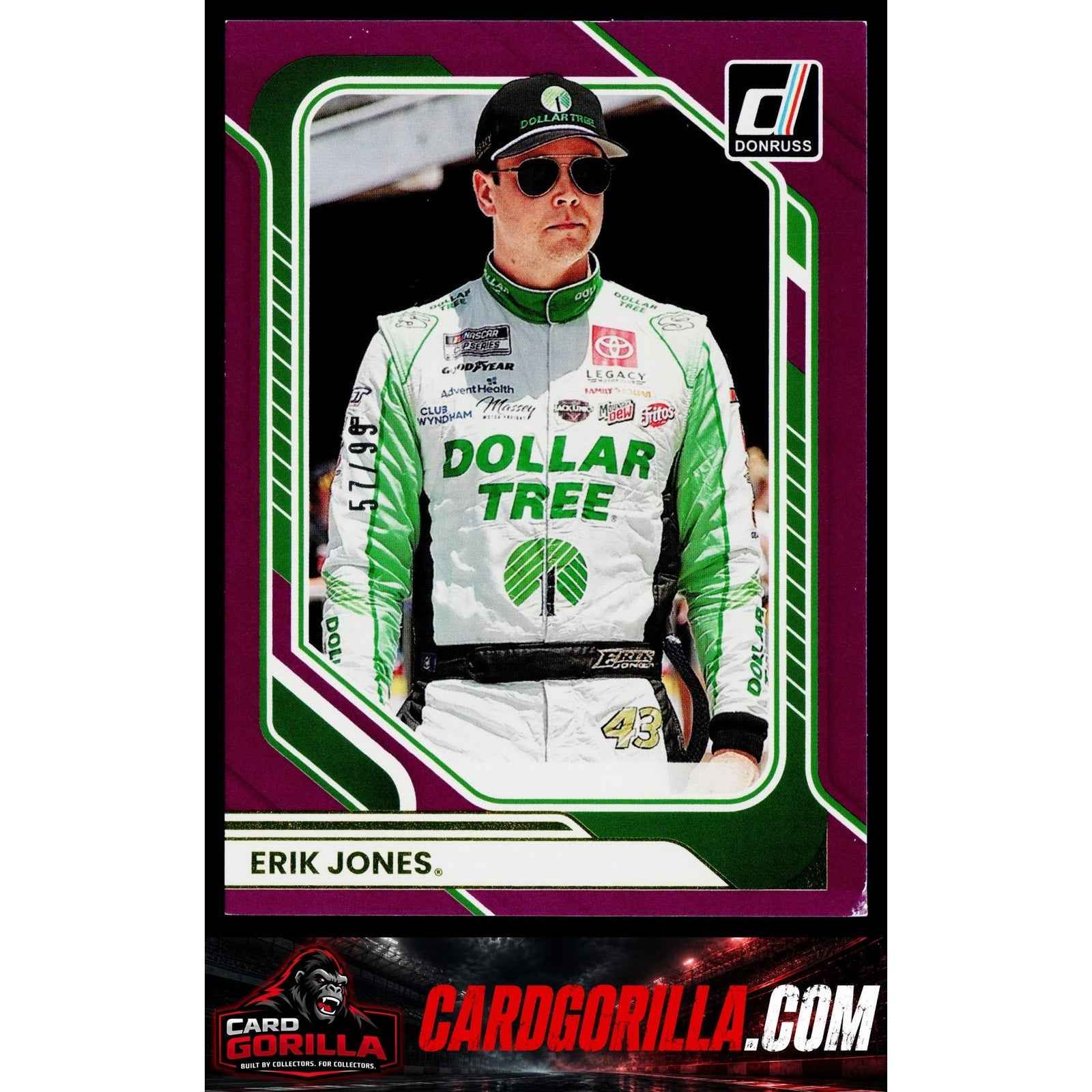 2026 Donruss #93 Erik Jones Purple #/99