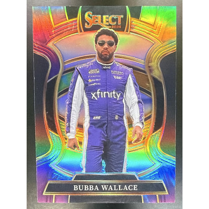 2026 Panini Select NASCAR Bubba Wallace #55 Set - Grandstand Tie-Dye Prizms /25