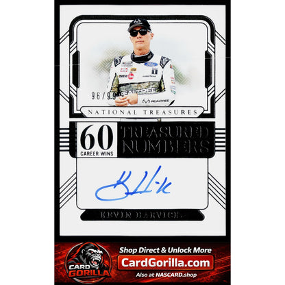 2025 Panini National Treasures Kevin Harvick Treasured Numbers Signatures #/99