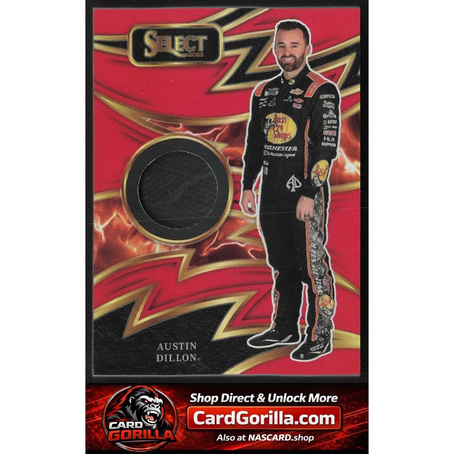 2025 Panini Select #S-ADN Austin Dillon Sparks Red Prizms #/49
