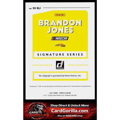 2021 Donruss #SS-BJ Brandon Jones Signature Series Holo Gold #/25