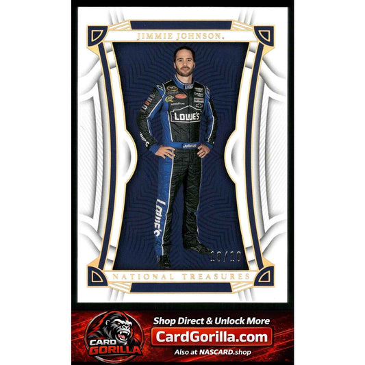 2023 Panini National Treasures #7 Jimmie Johnson Holo Gold #/10