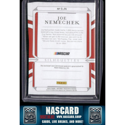 2022 Panini National Treasures #S-JN Joe Nemechek Silhouettes Green - NASCARD.shop