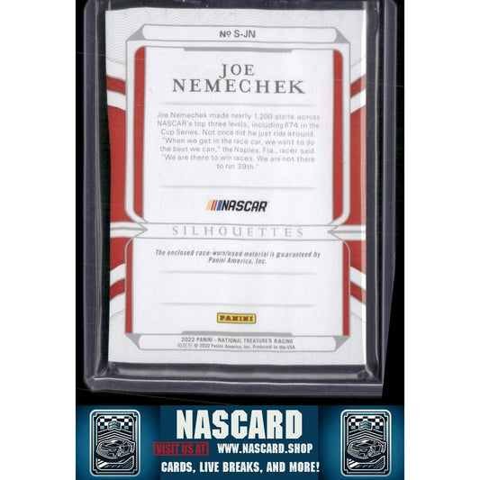 2022 Panini National Treasures #S-JN Joe Nemechek Silhouettes Green - NASCARD.shop