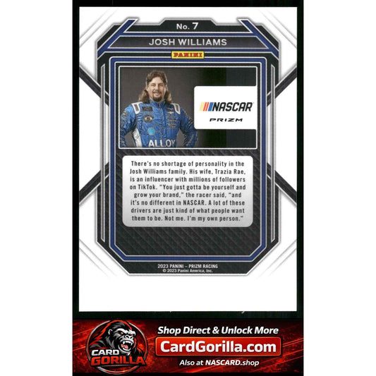 2023 Panini Prizm #7 Josh Williams White Sparkle Prizm