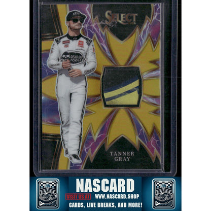 2024 Panini Select #S-TAN Tanner Gray Sparks Gold Prizms - NASCARD.shop