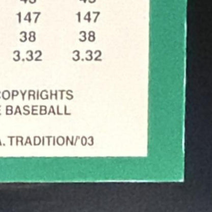 2003 Fleer Tradition Mark Prior #NNO Game Used Cubs