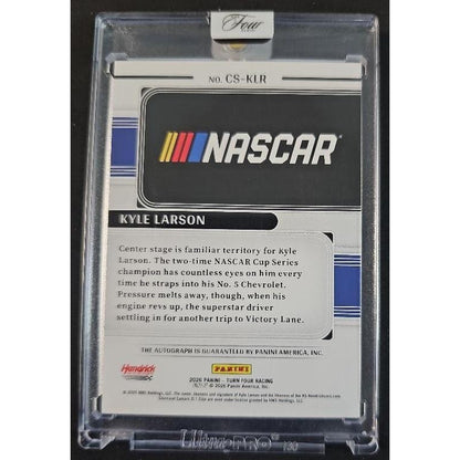 2026 Panini Turn Four Racing Kyle Larson #25 Center Stage Signatures /35 Auto