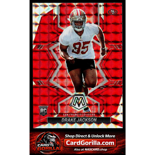 2022 Panini Mosaic #394 Drake Jackson Mosaic Red