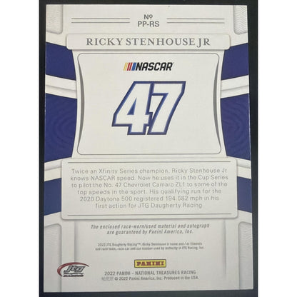 2022 Panini National Treasures Ricky Stenhouse Jr. Premium Patches /5