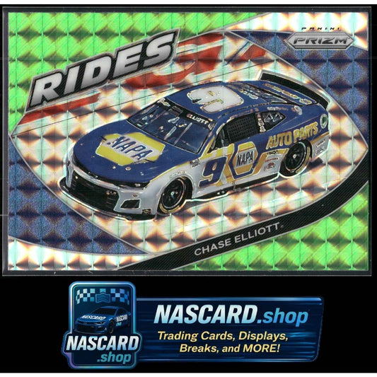 2022 Panini Prizm Rides #61 Chase Elliott Reactive Green