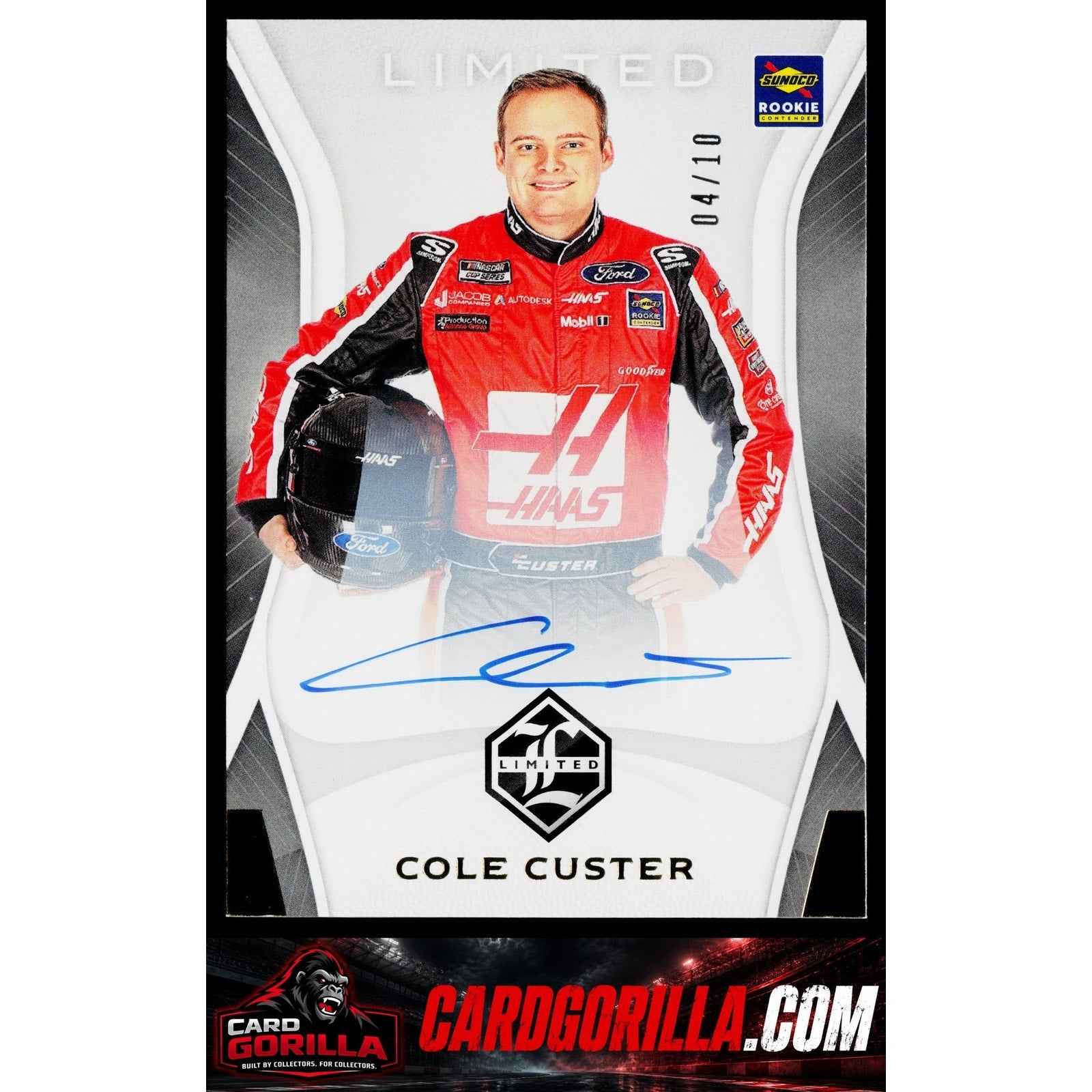 2020 Panini Chronicles #16 Cole Custer Limited Autographs Gold #/10 RC