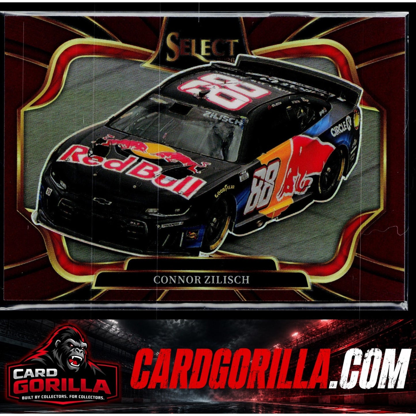 2026 Panini Select Racing #158 Connor Zilisch Pit Road Maroon Prizms #/125