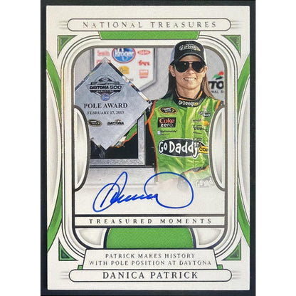 2025 Panini National Treasures Danica Patrick #13 Treasured Moments /99 Auto