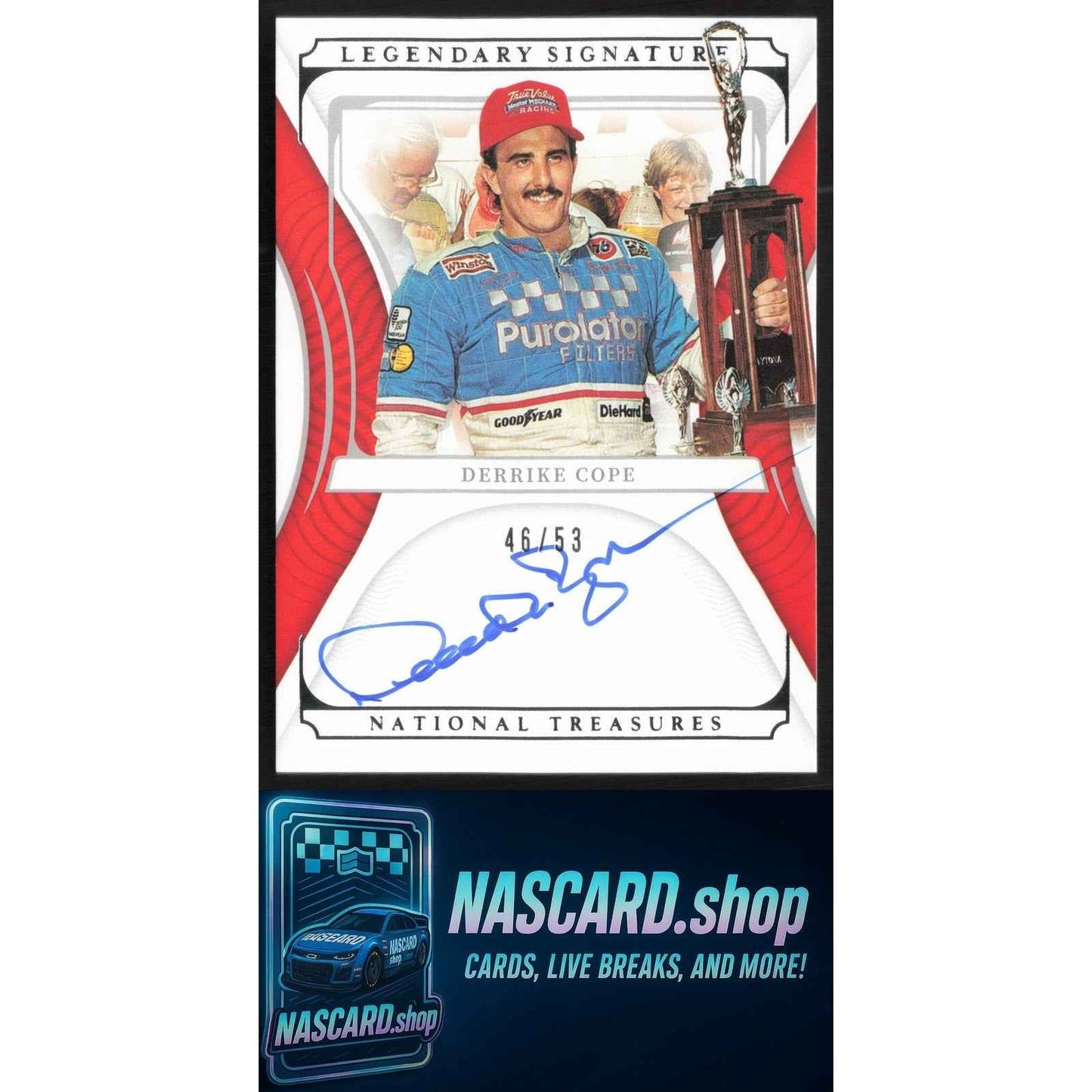 2022 Panini National Treasures #LS-DC Derrike Cope Legendary Signatures #/53