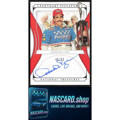 2022 Panini National Treasures #LS-DC Derrike Cope Legendary Signatures #/53