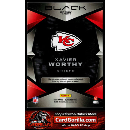 2024 Panini Black #F-XWY Xavier Worthy Futuristic #/199