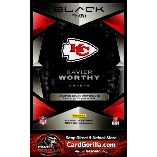 2024 Panini Black #F-XWY Xavier Worthy Futuristic #/199
