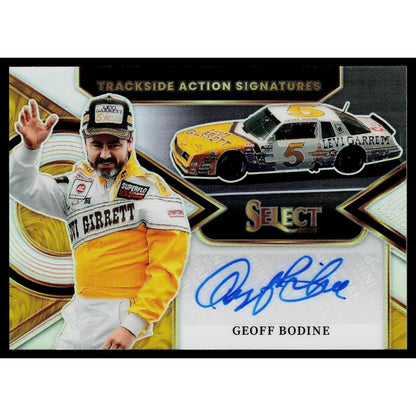 2026 Panini Select #TAS-GBD Geoff Bodine Trackside Action Signatures