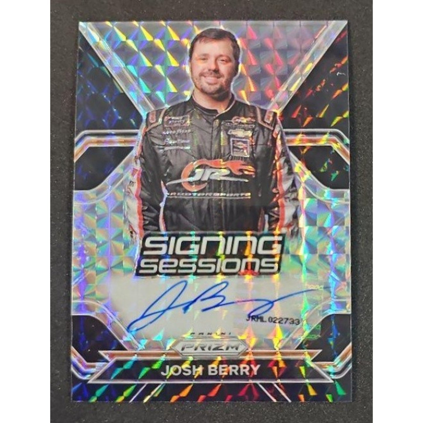 2021 Panini Prizm Josh Berry #S-JB Signing Sessions Black 1/1 RC