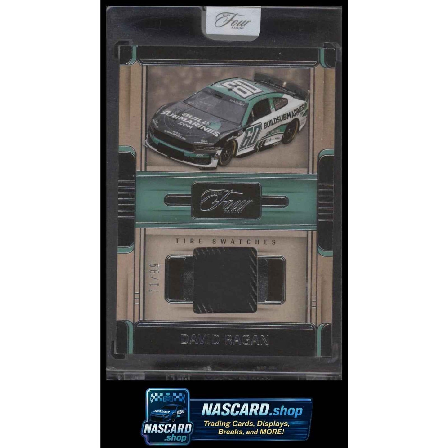 2025 Panini Turn Four #TS-DRG David Ragan Tire Swatches #/99