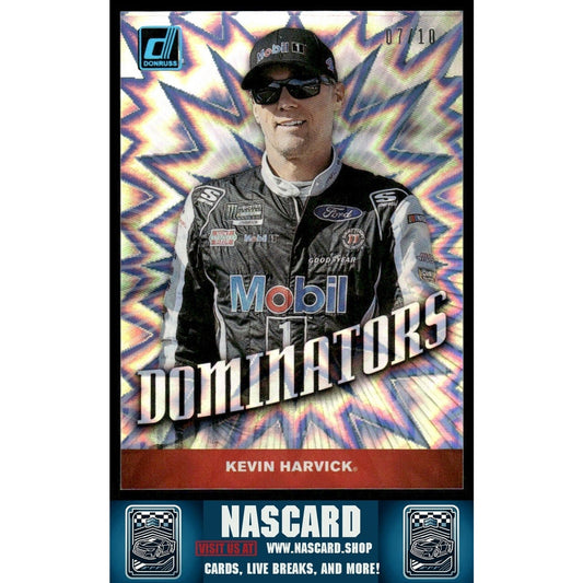 2020 Panini Donruss NASCAR - Dominators Kevin Harvick #D9 Xplosion /10 - NASCARD.shop
