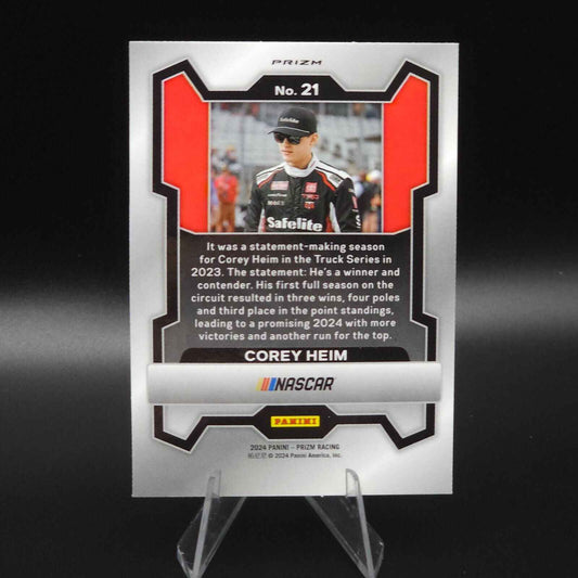 2024 Panini Prizm Racing Green Prizm #21 Corey Heim - NASCARD.shop