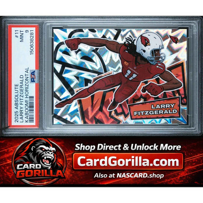 2025 Panini Absolute Kaboom! Horizontal #11 Larry Fitzgerald PSA 9