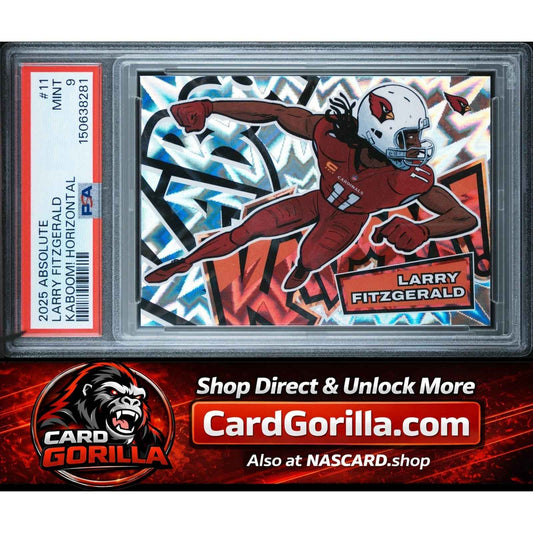2025 Panini Absolute Kaboom! Horizontal #11 Larry Fitzgerald PSA 9