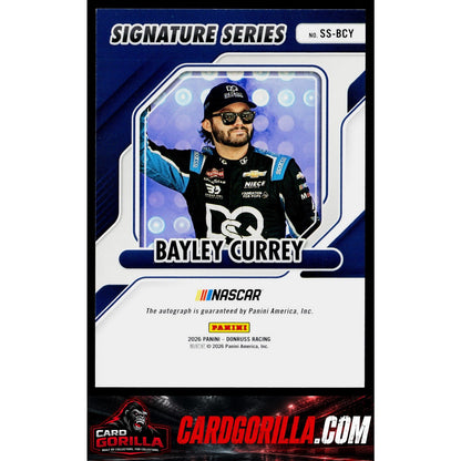 2026 Donruss #SS-BCY Bayley Currey Signature Series Blue Ice
