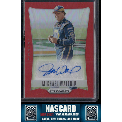 2024 Panini Prizm #TS-MWP Michael Waltrip Throwback Signatures Red - NASCARD.shop