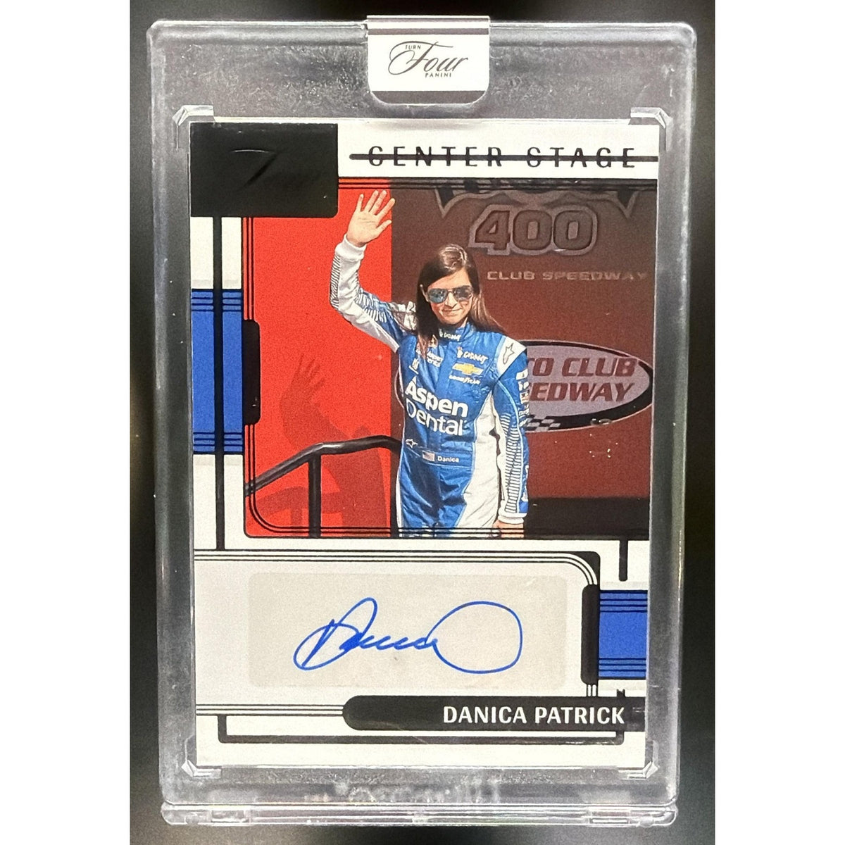 2026 Turn Four Racing Danica Patrick Center Stage Signatures Black FOTL /6 Auto