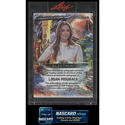 2024 Leaf Electrum - Autographs Pink Graffiti #BA-LM1 Logan Misuraca
