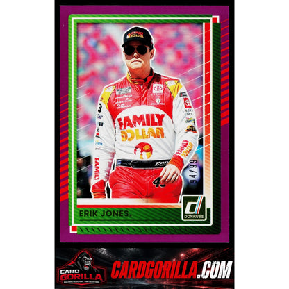2025 Donruss #23 Erik Jones Purple #/99