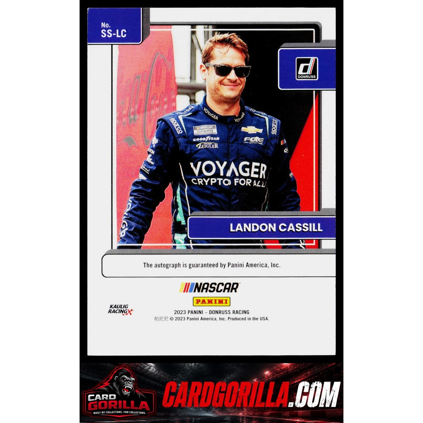 2023 Donruss #SS-LC Landon Cassill Signature Series