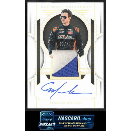 2024 Panini National Treasures Connor Mosack Premium Patches Holo Silver #/25