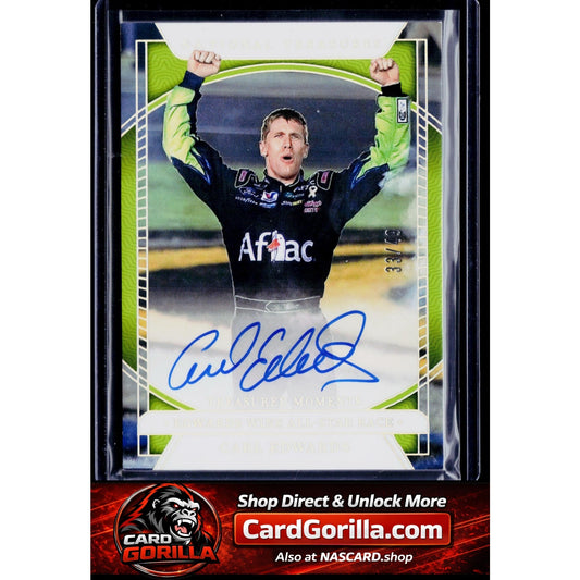 2024 Panini National Treasures Carl Edwards Treasured Moments Holo Silver #/49