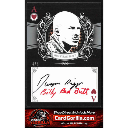 2009 Wheels Main Event Dwayne Bigger Marks Hearts #/5 Billy Bad Butt