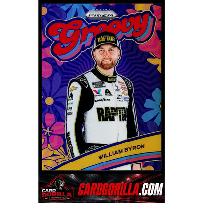 2024 Panini Prizm #4 William Byron Groovy Red #/99