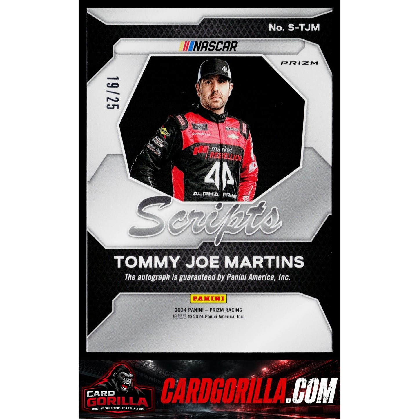 2024 Panini Prizm #S-TJM Tommy Joe Martins Scripts Mojo #/25