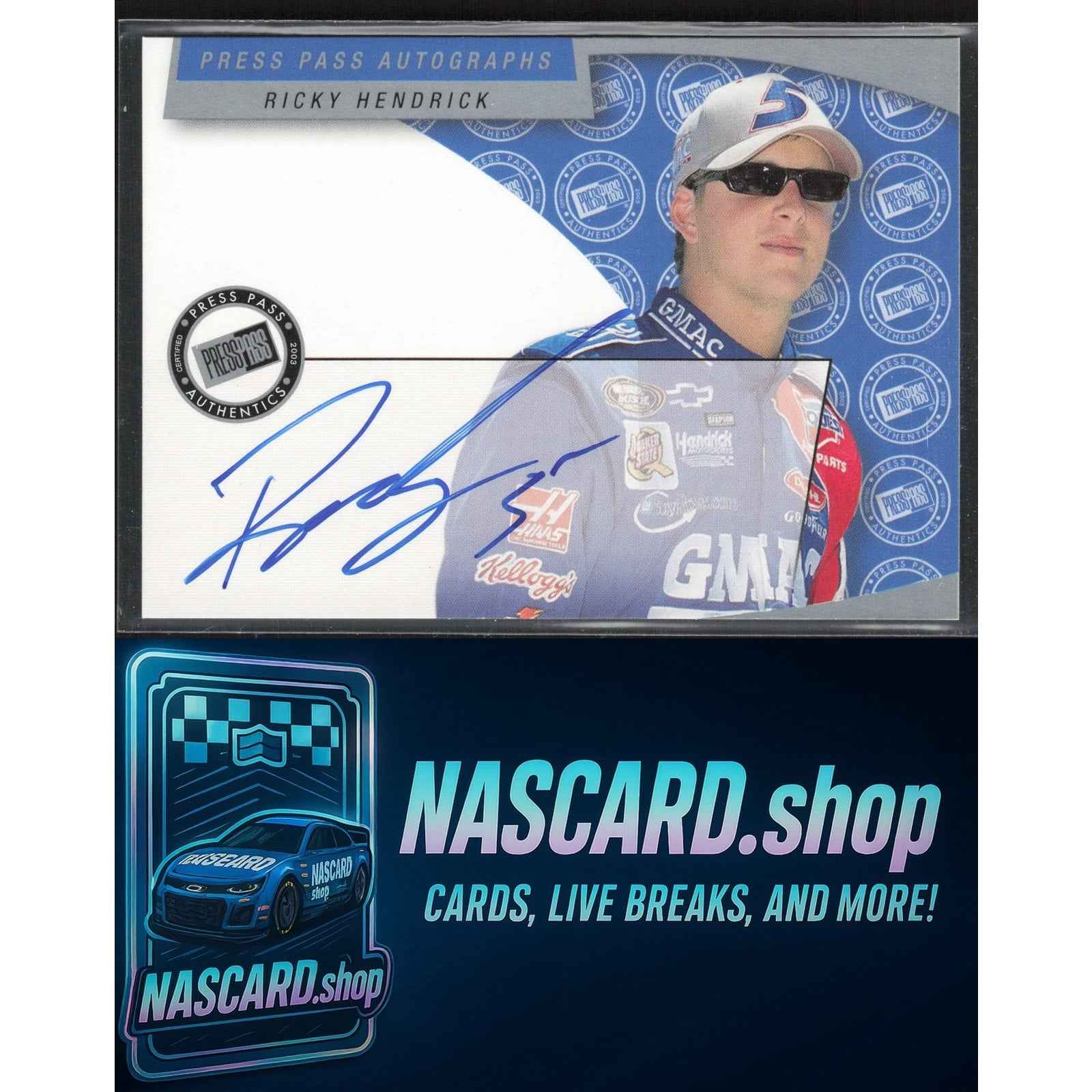 2003 Press Pass #NNO Ricky Hendrick Autographs