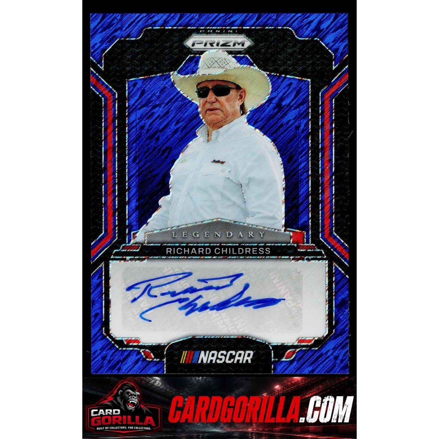 2025 Panini Prizm Richard Childress Legendary Signatures Blue Shimmer FOTL #3/4
