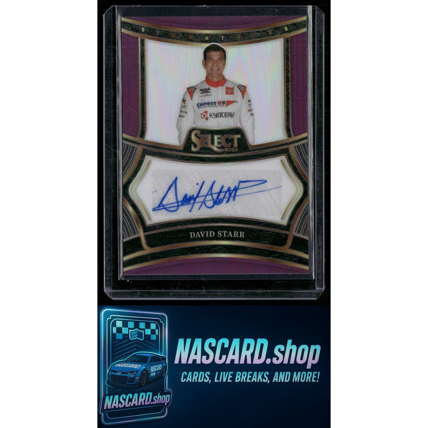 2025 Panini Select #S-DSR David Starr Signatures Purple Prizms #/49